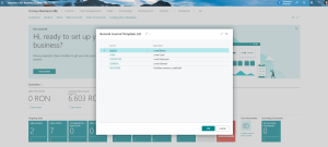 Dynamics Business Central - General Journals List