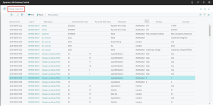 Dynamics Business Central - Change Log Entries Page