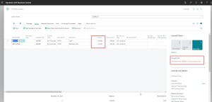 Dynamics Business Central Error - Checking in General Journal