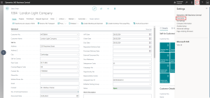 Dynamics Business Central - Personalize options in Settings