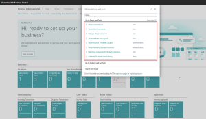 Dynamics-Business-Central-Searching for Stripe pages