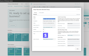 Dynamics-Business-Central-Stripe Payment Setup page