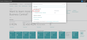 Dynamics Business Central - Searching for Currencies Page