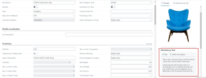 Dynamics Business Central - Marketing text on Item Card