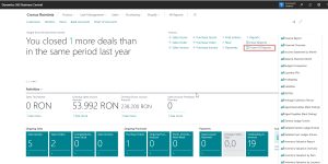 Dynamics Business Central - Business Manager Role Center with Power BI reports