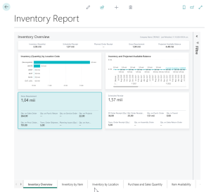 Dynamics Business Central - Inventory Report in Power BI